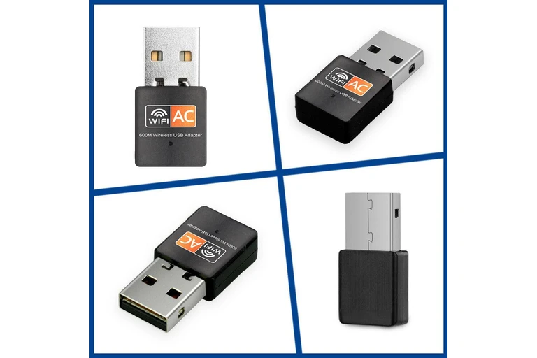 600Mbps USB WiFi Wireless Dongle AC600 Lan Network Adapter 5GHz 2.4GHz 4