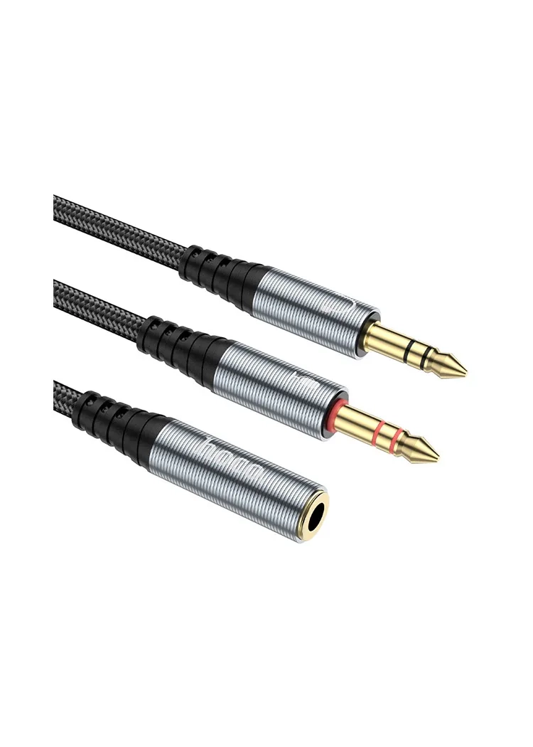 HOCO UPA21 2-in-1 3.5 Headset Audio Adapter Cable 2