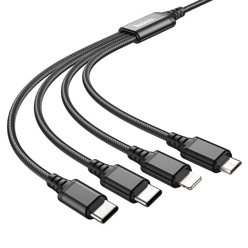 hoco-x76-4in1-super-charging-cable-2xtc-ltn-musb-plugs